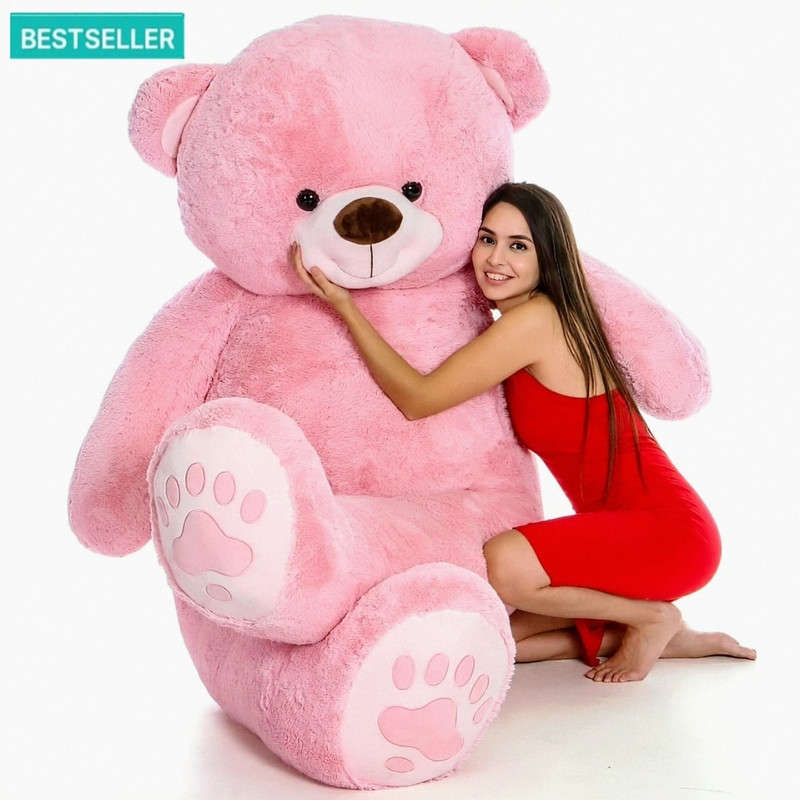 KHUSHBU ENTERPRISES Pink Hugster 6FT Teddy is a soft, cute giant teddy perfect for hugs and gifts. - 72 inch(Pink)