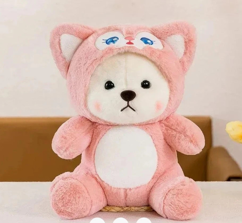 snuglystuff Lena Teddy Bear Kawaii Plushie Soft Toys Stuffed Toys, Kids Toy for girls  - 30 cm(Peach)
