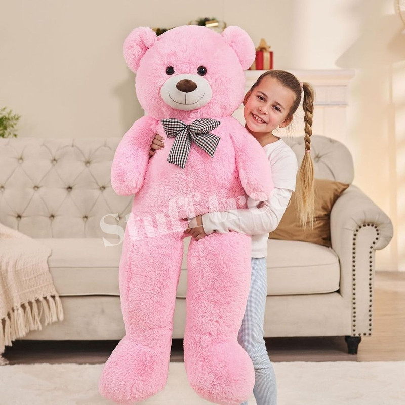 stuff tree Big Teddy Bear Super Soft 3 Feet Pink Color 90 CM - 90 cm(Pink)