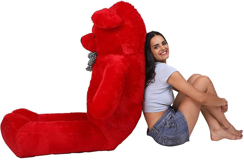 RSY New RED teddy bear 3 feet for gift - 90 cm (RED) - 90 cm(Red)