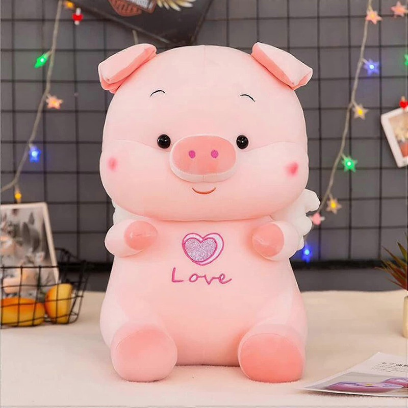 Teddy Daddy Cute Flying Love Pig Stuffed Toys - 30 cm(Pink)