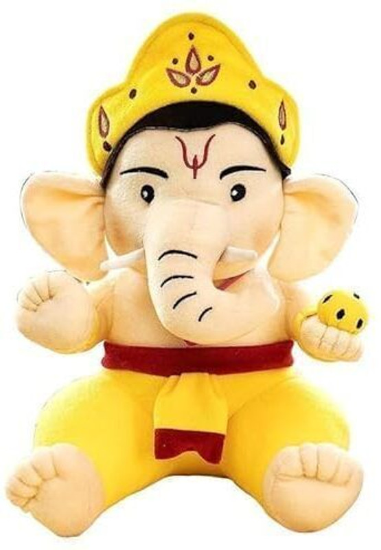 Anusuiya & co Baby Ganesh Bal Ganesh ji soft toy for kids - 40 cm(Multicolor)