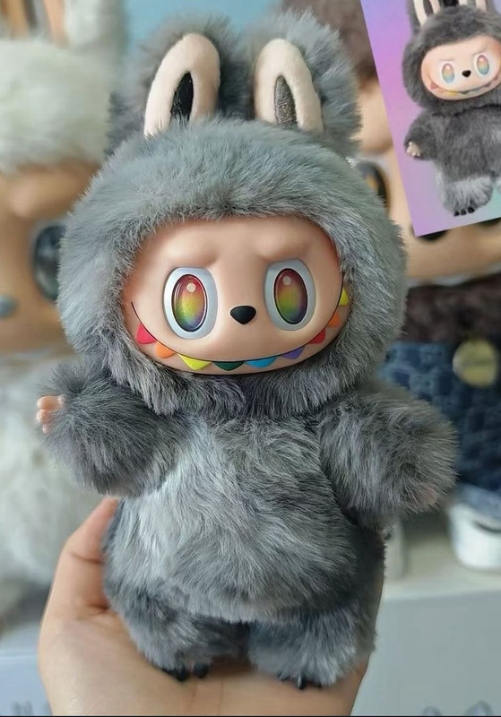 Pop Mart cute labubu stuffed doll toys for boys and girls  - 17 cm(Multicolor)