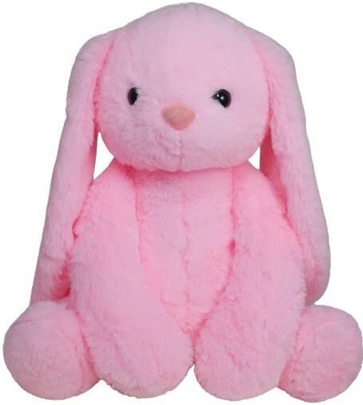 Gking Pink Big Ear Bunny Teddy bear Soft toy for Girls Kids Baby's  - 25 cm(Pink)