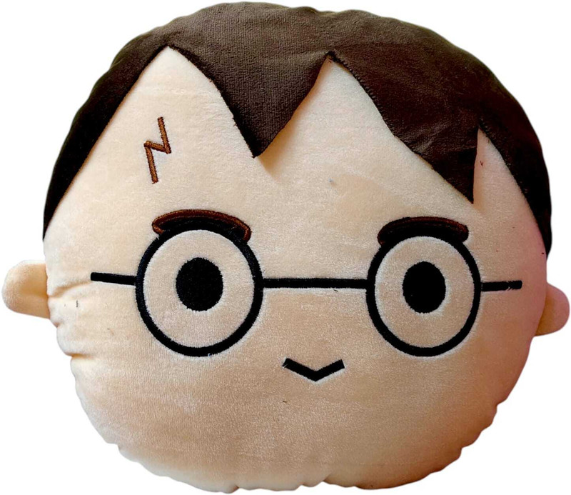 Crispy toys Harry Potter Plush Pillow / Cushion Head Face , Throw Pillow, Car Decoration etc  - 30 cm(Multicolor)