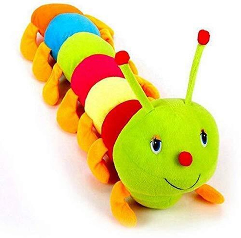 YUVAAN Caterpillar Soft Toy for Kids | Plush Toy Stuffed Animal for Play & Cuddles  - 80 cm(Multicolor)