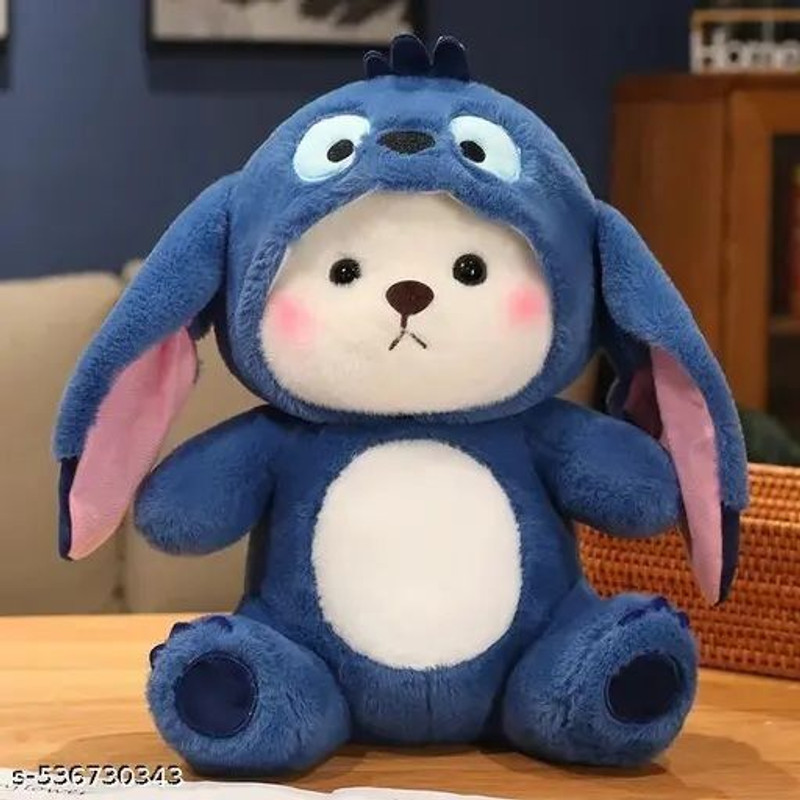 SMILEHUB Toy-Lena Stitch Teddy Bear Stuffed Soft Toys For Girl_SY - 30 mm(Multicolor)