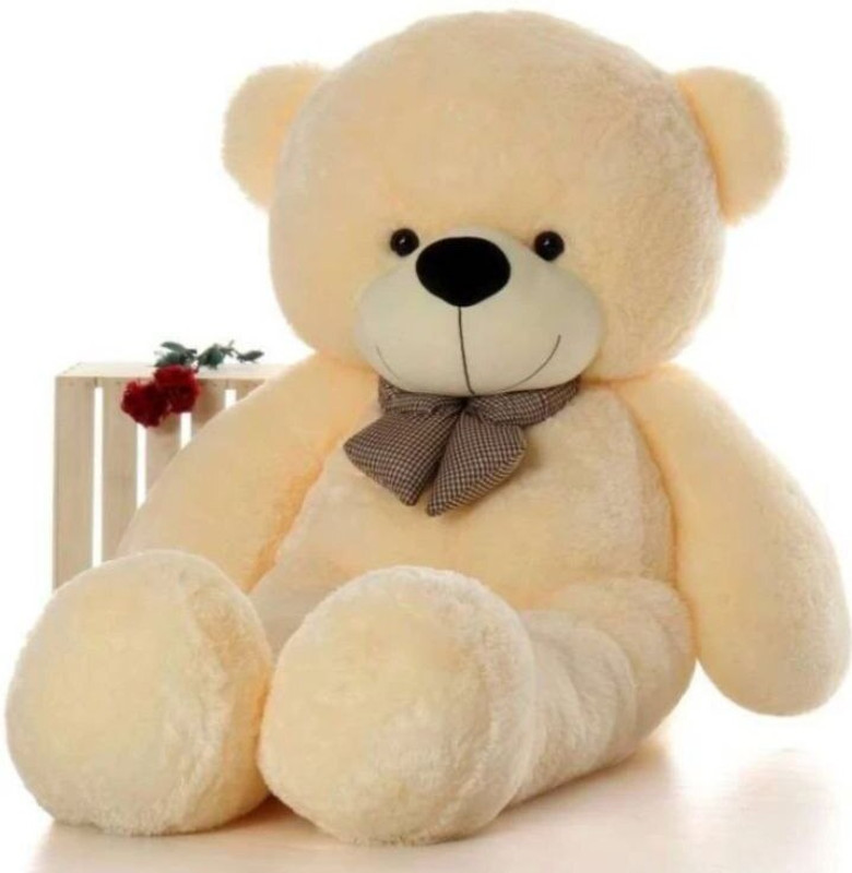 huge laugh cuddles big jumbo 5 feet teddy bear (cream) - 145 cm(Cream)