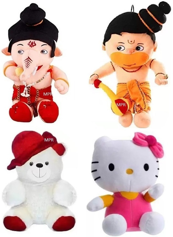 MPR ENTERPRISES Playing Appu,Cooky pillow,Kitty,Unicorn & White Red Kids boys, girls teddy bear  - 27 cm(Multicolor)