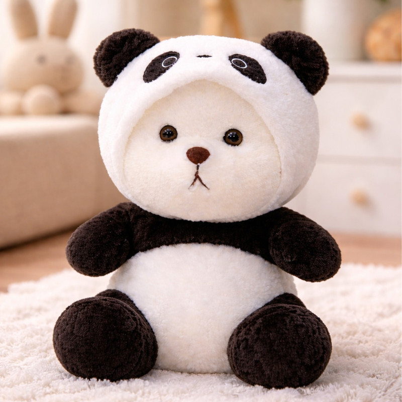 ValoraStore Baby Panda Teddy Bear Cute Soft Toy Gift for Girls, Babies and Kids  - 40 cm(Black & white)