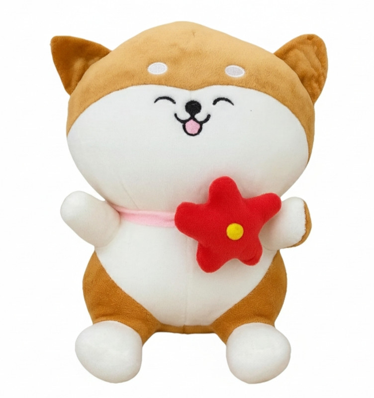 Anusuiya & co Shiba Inu doll for lovely kid  - 25 cm(Multicolor)