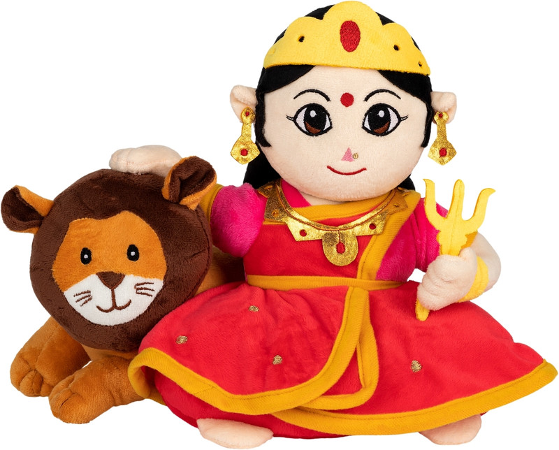 Panda's Box Mantra Chanting Musical Baby Krishna Plush Toy; Toddler Toy; Unique Gift  - 20 cm(Multicolor)