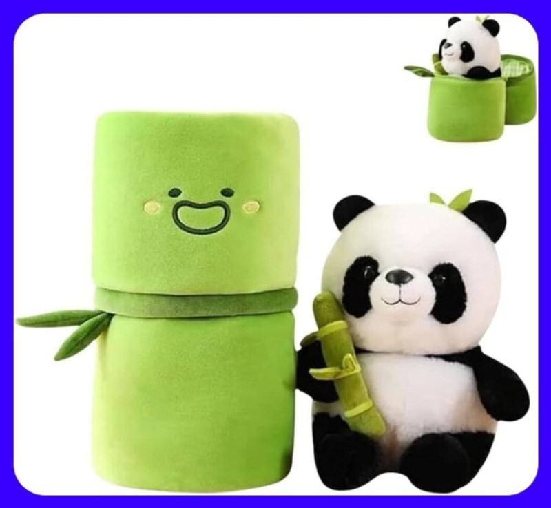 ATHRAVTOYS Neu New_Premium Quality Stuffed Bamboo Panda Plush For Gift/kids/Girl - 38 cm(Multicolor)