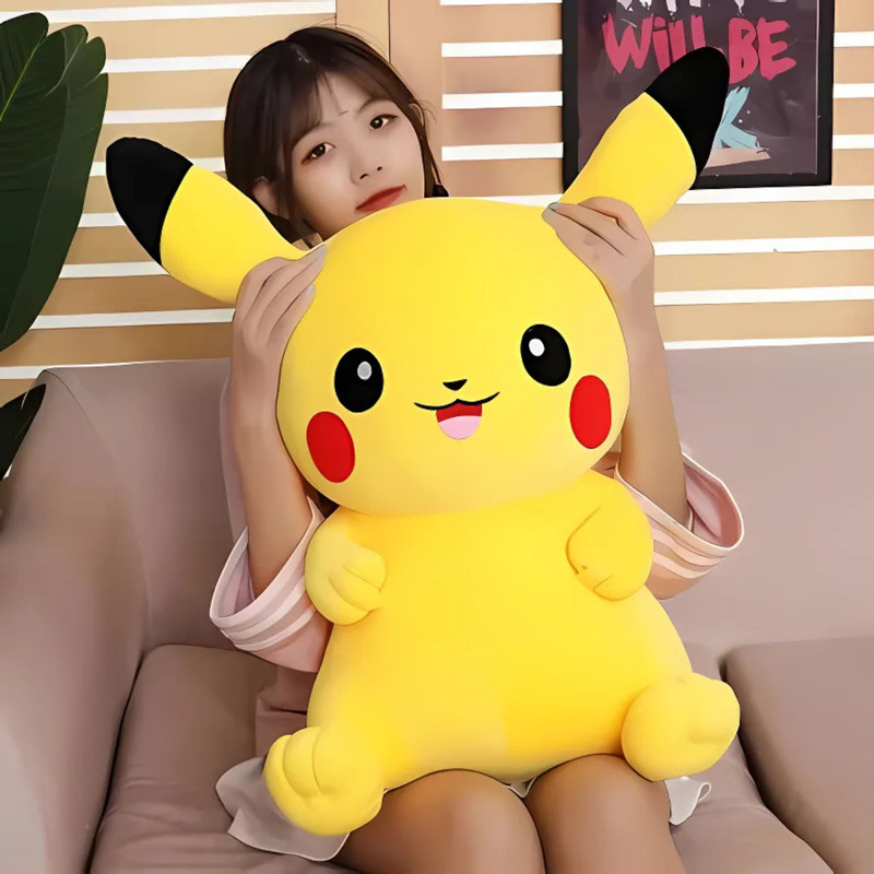jr jack & rose cute pikachu stuffed soft toy gift for kids - 30 cm(Yellow)