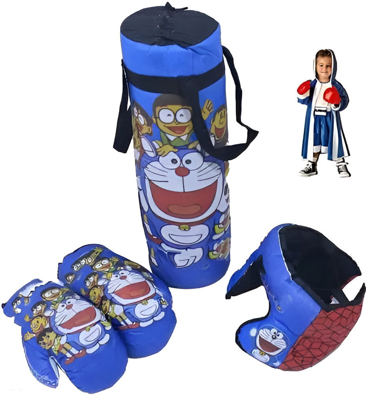 emutz Boxing kit Combo Set for Kids 3-8 yrs (Punching Bag with Skipping Rope)  - 24 inch(Multicolor)