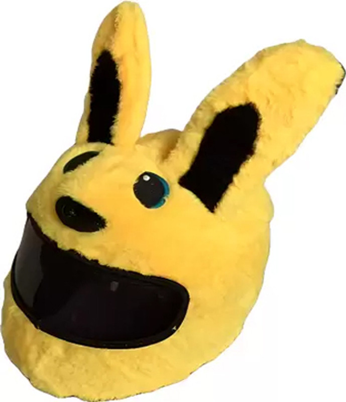 Gking Bunny helmet cover for bike riders Birthday gift for boys  - 42 cm(Yellow)