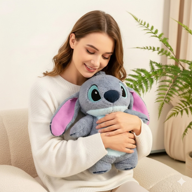 RIYASAT All New Stuffed Toy Cartoon Character Of Stitch Plush Toy For Gift  - 25 cm(Multicolor)
