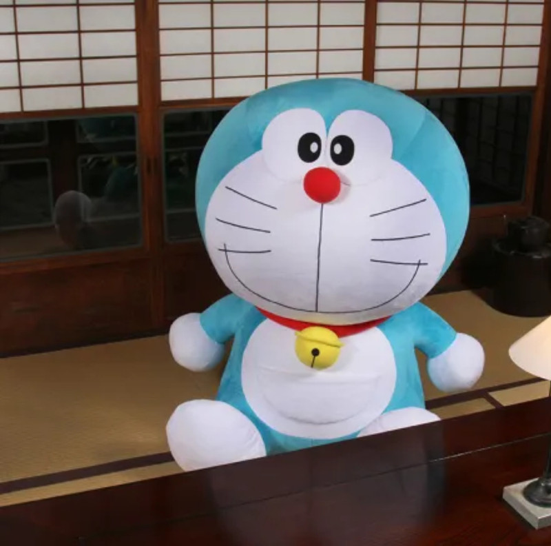 jr jack & rose soft toy dorimon gift of toy surprise  - 30 cm(Blue)