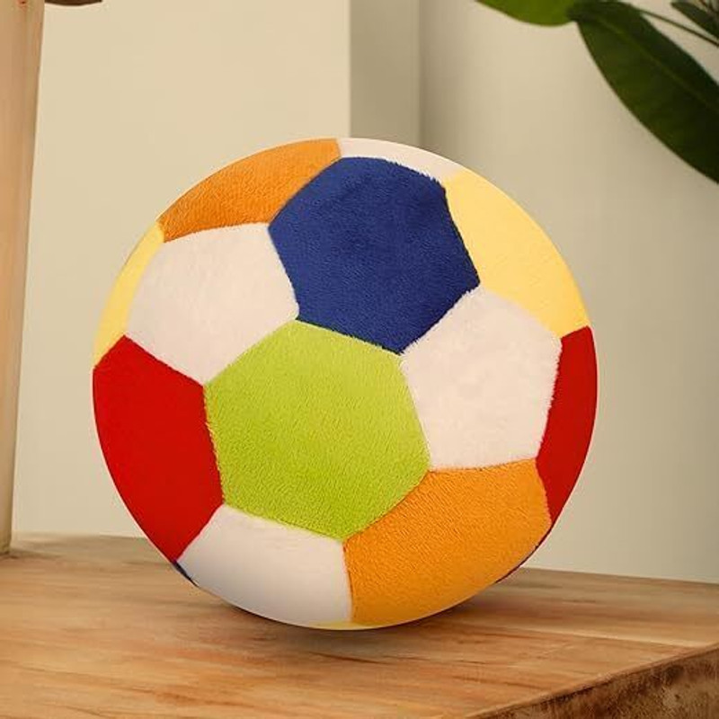 SRE Ball Plush Toy for Girls & Boys Colorful Stuffed Play Ball for Kids & Toddlers |  - 25 cm(Multicolor)