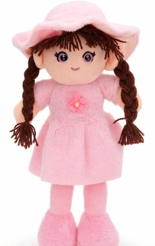 Kheelone Wale Soft Plush Doll, Rainbow Tie-Dye Dress with Flower, Best toys - 46 cm(Multicolor)