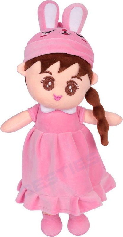 Besties NEW Super Soft Cuddly Doll 50 cm Doll, Soft Toys, Doll for Girls, Toy for Girls - 50 cm(Pink)