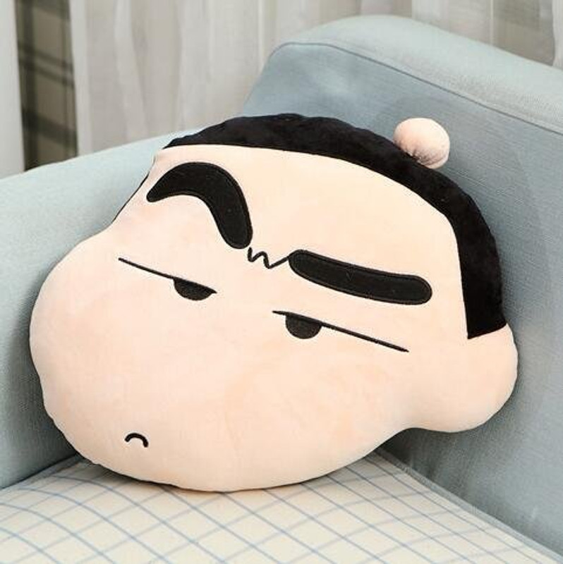 sanser Shinchan Pillow for Kids Toodler Plush Cushion Soft Pillow for Baby - 40 cm(Beige)