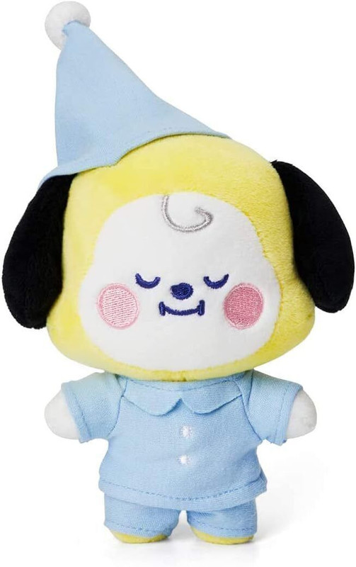 funfob BTS Plush Toy Chimmy Goodnight Version BT21 Standing Stuffed Plush(Chimmy Night)  - 19 cm(Multicolor)