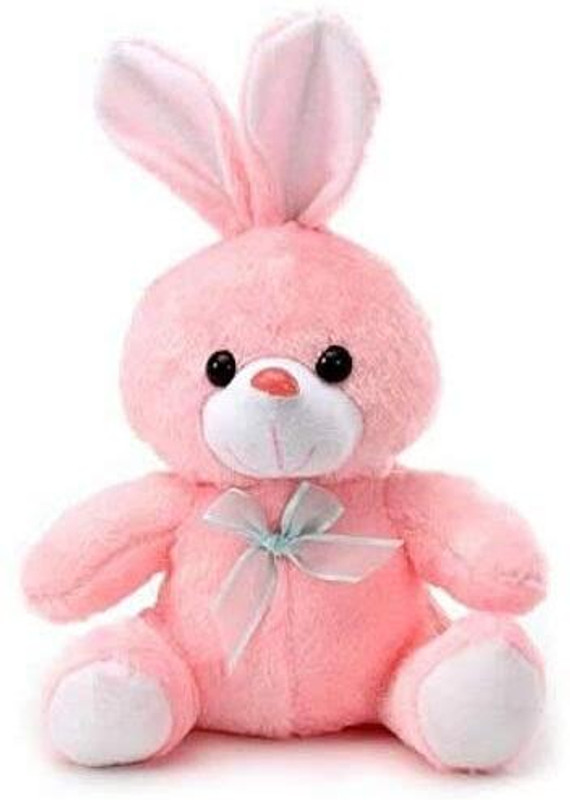 Anusuiya & co Sitting Rabbit Pink Soft Toy for Kids & adults - 28 cm(Multicolor)
