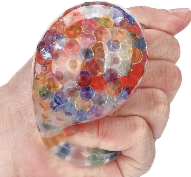 Jayaansh Traders Mesh Ball For Kisd, Squishy Ball , Stress Refleaf Hand Fidget Toy ( Pack Of 1 pc  - 6 cm(Multicolor)