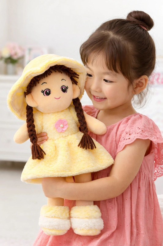 SMILEHUB Premium Quality Pink Cute Soft Doll For Baby_AA  - 40 cm(Yellow)