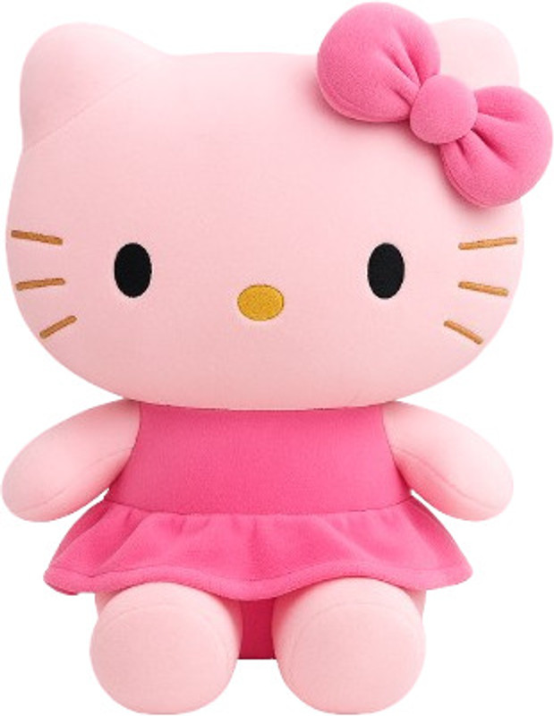 SHREEJI GIFT Cute Hello Kitty Plush Soft Toy Doll For Kids Perfect Cuddly Companion  - 25 cm(Pink)