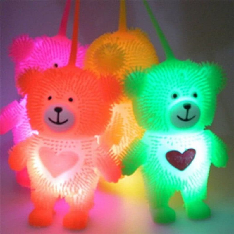VT Light Up Teddy Bear Toy – Multicolor Soft Bear(Any 2) - 15 cm(Multicolor)