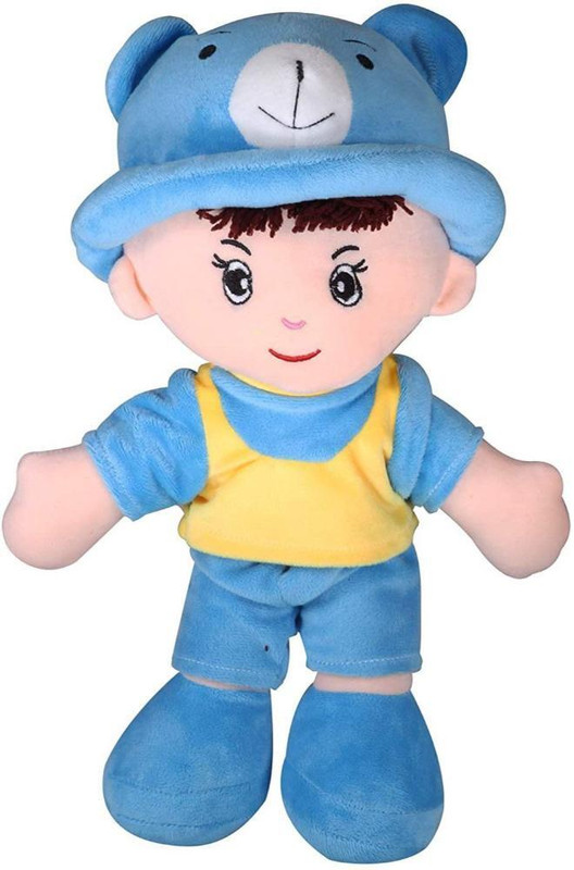 Besties NEW Super Soft Cute Looking Smiling Addie Boy Soft Toy  - 40 cm(Blue)