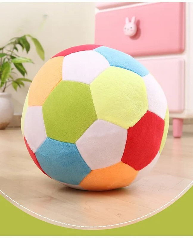 Toyingly Rainbow Soft Ball Soft, Colorful Toy for Kids | Perfect Toy For Your Little One  - 25 cm(Multicolor)