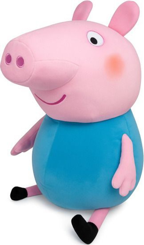 BestLook Peppa pig George Pig Stuffed Soft Toy Gift for Kids - 35 cm(Pink)