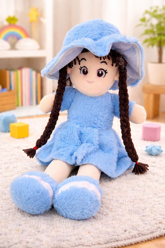 SMILEHUB Premium Quality Blue Cute Soft Doll For Baby_AA_SY  - 40 cm(Blue)