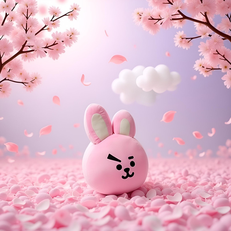 LushiePaws BT21 Kpop Merch Plush Large 14" Cushion  - 30 cm(Pink)