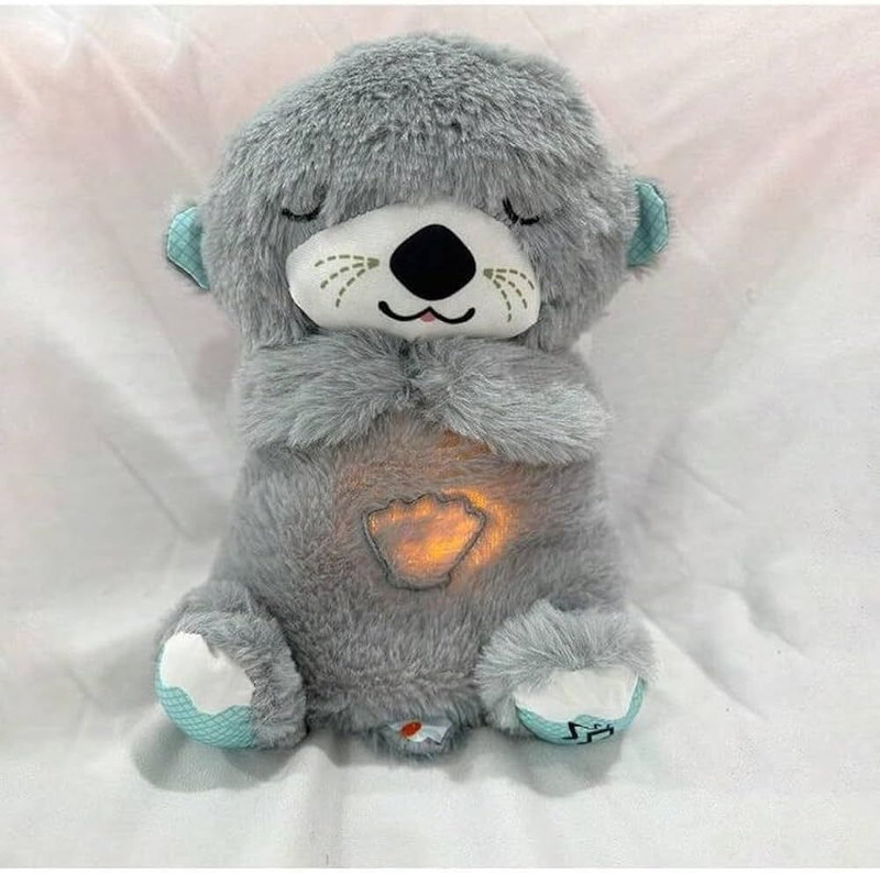 COEUS Breathing Teddy Bear | with Light, Music and Breathing Motion | Soft Plush | - 28 mm(Multicolor)