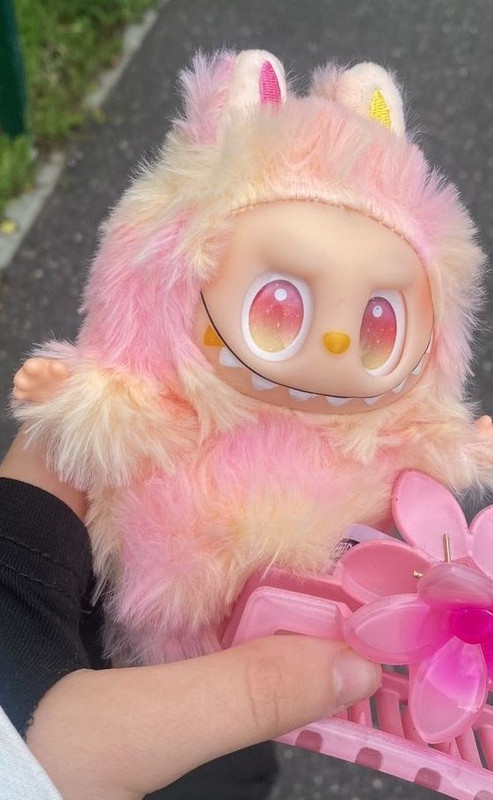 BooBum Multicolor cute labubu doll for boys and girls  - 17 cm(Multicolor)