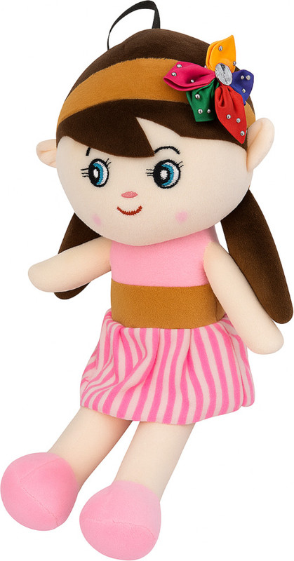 Rooboo Cute Pink Soft Toy Doll 35 cm | Plush Stuffed Toy for Kids  - 35 mm(Pink)