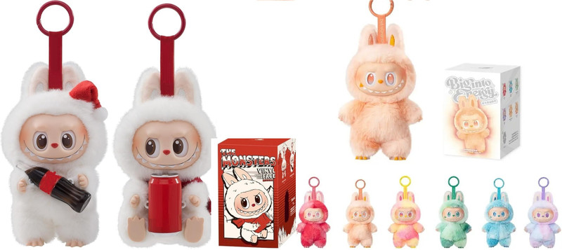 TMA ENTERPRISE Labubu CocaCola and Labubu Soft Doll  - 15 cm(Multicolor)