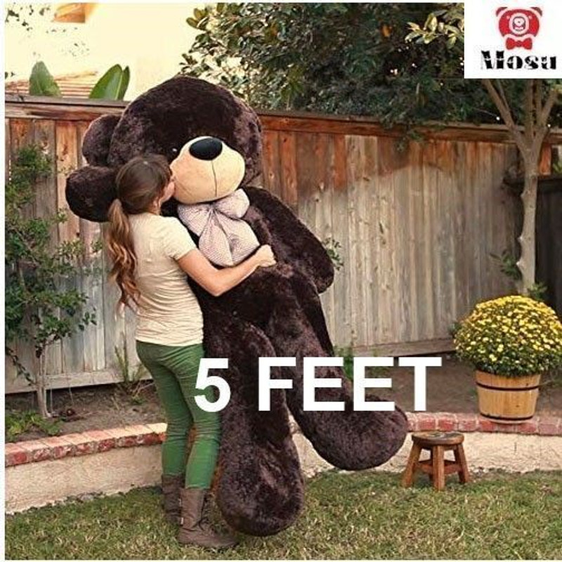MOSU Soft Toys Teddy Bear, Birthday Gift For Girls, Wife, Girlfriend (Coffee, 5 Feet)  - 60 inch(Coffee)