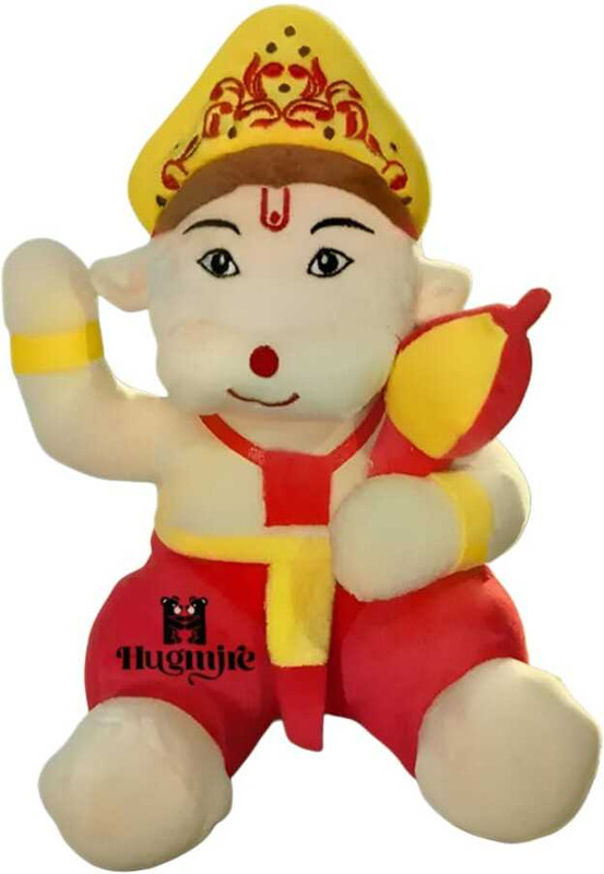 Hugmire Bal Hanuman Ji Soft Toy 35CM Multicolor Cuddly Plush for Boys & Girls - 35 cm(Multicolor)