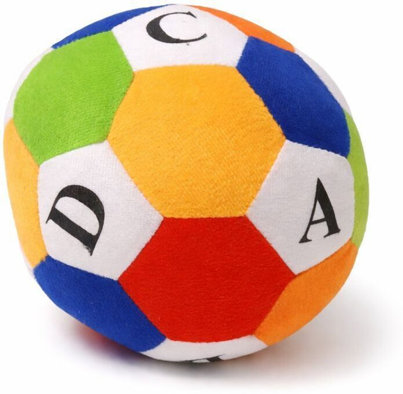 Kafron Educational Soft Ball for Kids, Plush Design, Letters Pattern, Indoor Play  - 16 cm(Multicolor)