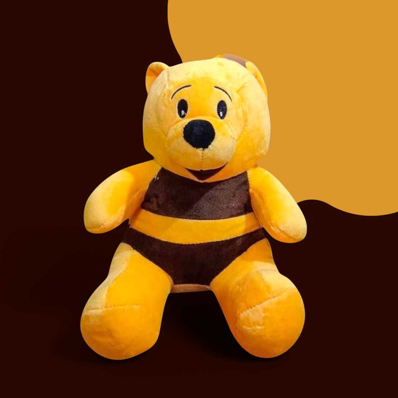 Luipui New Teddy Baby Soft Toy – Fluffy Plush Stuffed Animal for Kids & Birthday Gift - 30 cm(Yellow)