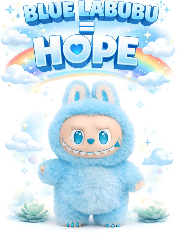 Have Fun Blue laboobu Doll | Big Into Energy Hope Edition | Most Popular Toy for Gift  - 17 cm(Blue)