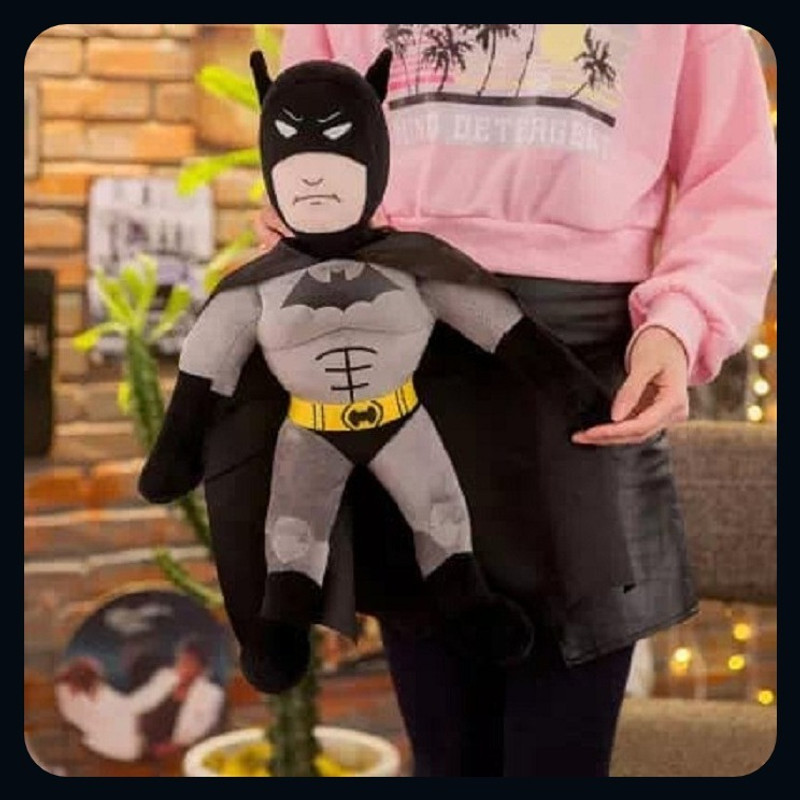 Zuku Genuis super hero bat man for girls kids birthday gift (Blk)-KIDS  - 45 cm(Multicolor)