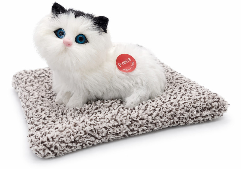 venixia india Stuffe Cat Toy - 10 cm(White)