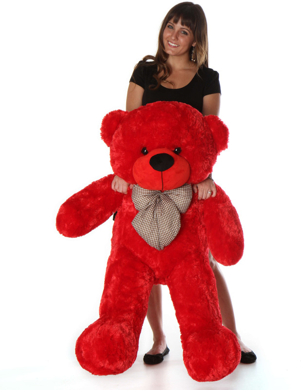 URSHREE 2FT SOFT AND FLUFFY TEDDY BEAR BEST FOR GIFTING ON BIRTHDAY( 60-CM RED) - 60 mm(Red)