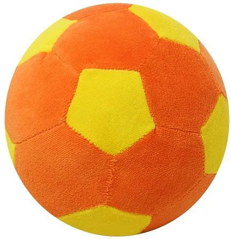 Toyingly Yellow Orange Ball For Kids For Indoor And Outdoor Play | Super Soft Plushie Toy  - 25 cm(Multicolor)